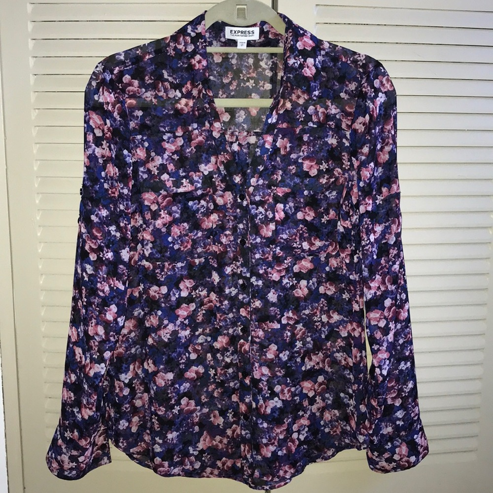 Express Portofino Shirt - flower print